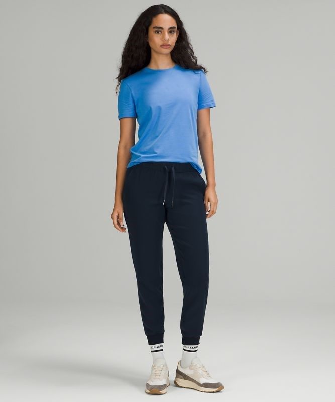 Lululemon Love Crew Short Sleeve T-Shirt Blast Dam Blå | BGPY-64870