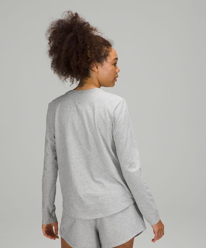 Lululemon Love Long Sleeve Blast Dam Ljusgrå | EFMD-41605
