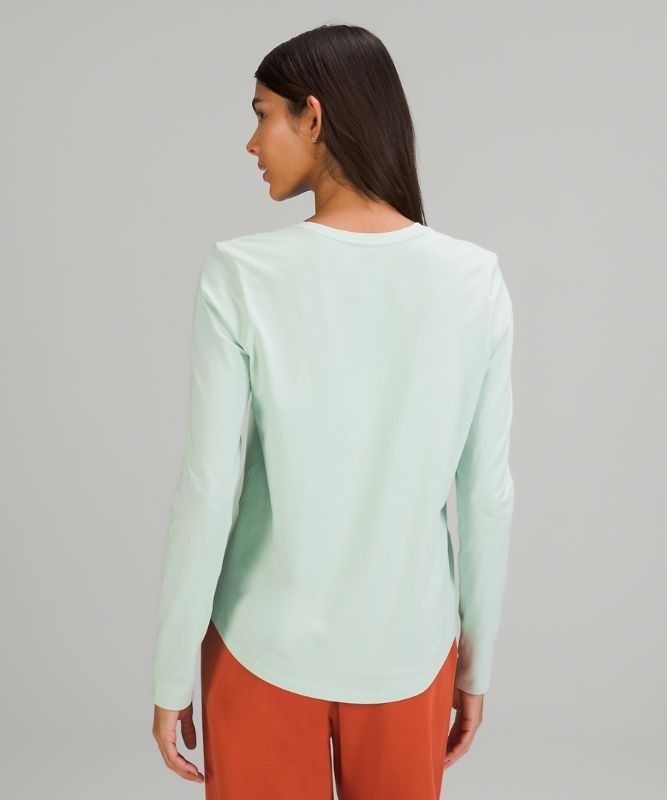 Lululemon Love Long Sleeve Blast Dam Mintgröna | JHMT-20613