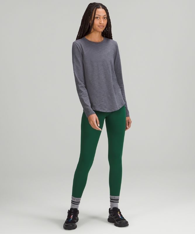 Lululemon Love Long Sleeve Blast Dam Svarta Mörkgrå | ODGE-51640