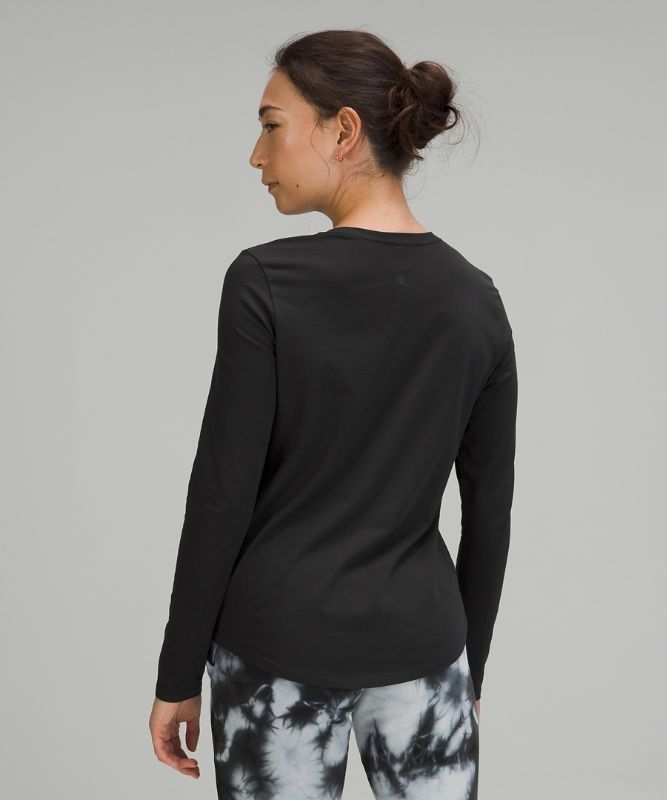 Lululemon Love Long Sleeve Blast Dam Svarta | KQGC-75036