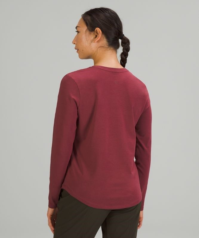 Lululemon Love Long Sleeve Shirt Blast Dam Vinröda | ULMR-81567