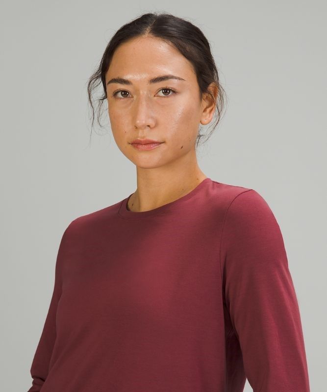 Lululemon Love Long Sleeve Shirt Blast Dam Vinröda | ULMR-81567