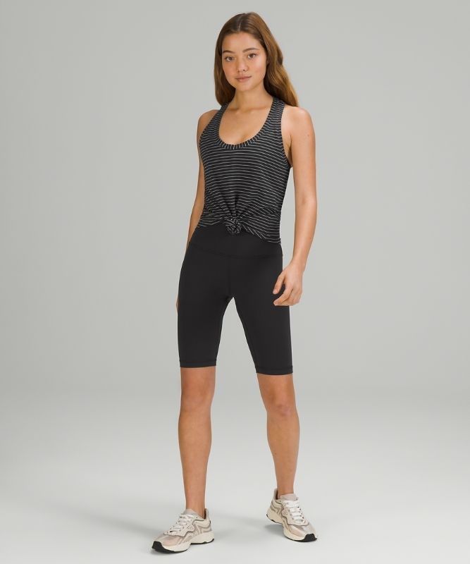 Lululemon Love Tank Blast Dam Svarta Vita | AWUM-24160