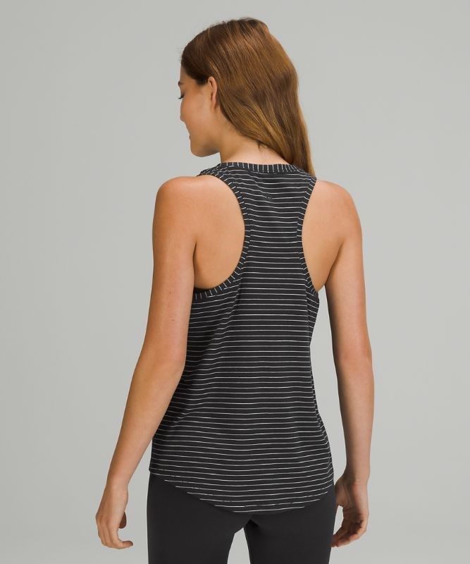 Lululemon Love Tank Top Blast Dam Svarta Vita | DIJH-69378