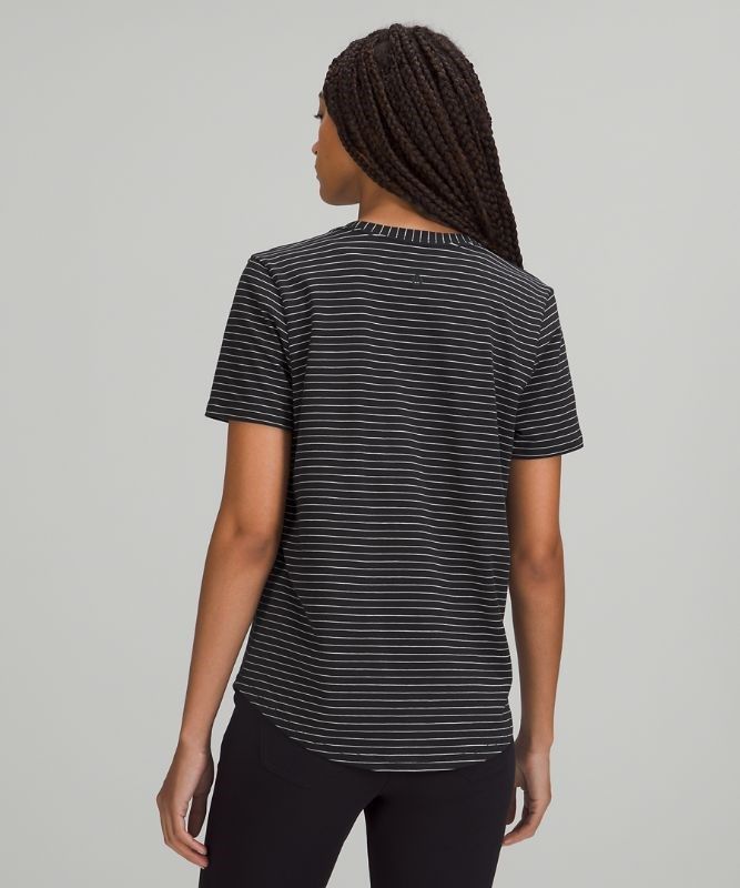 Lululemon Love V-Neck Blast Dam Svarta Vita | RTZV-14203