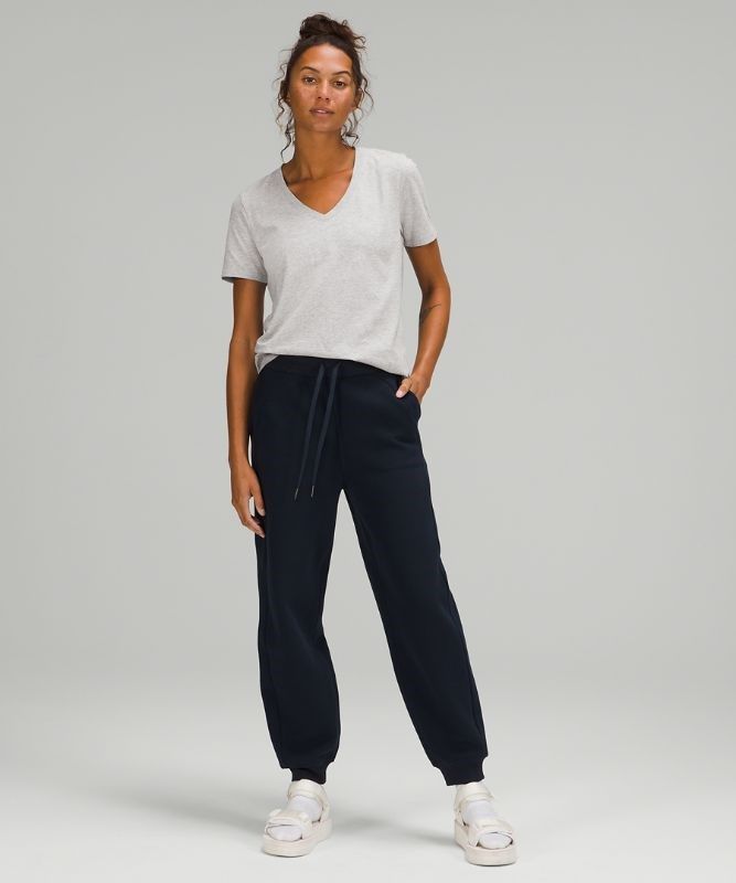 Lululemon Love V-Neck T-Shirt Blast Dam Ljusgrå | HKXY-70638