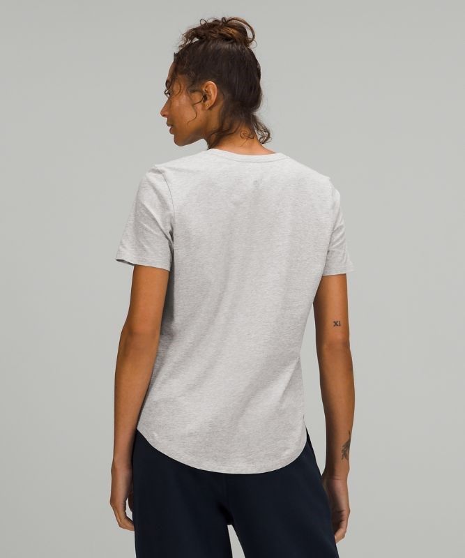 Lululemon Love V-Neck T-Shirt Blast Dam Ljusgrå | HKXY-70638