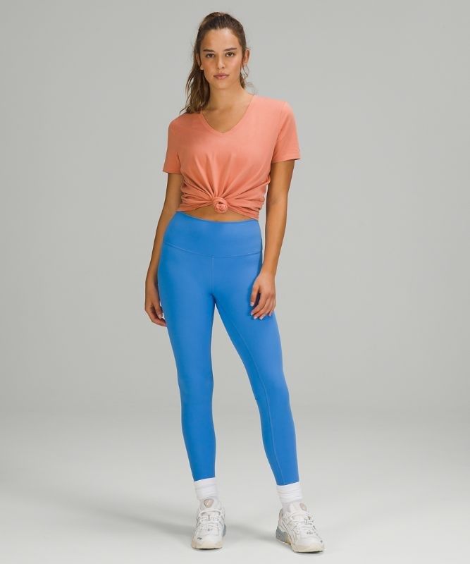 Lululemon Love V-Neck T-Shirt Blast Dam Rosa | ZVHT-70153