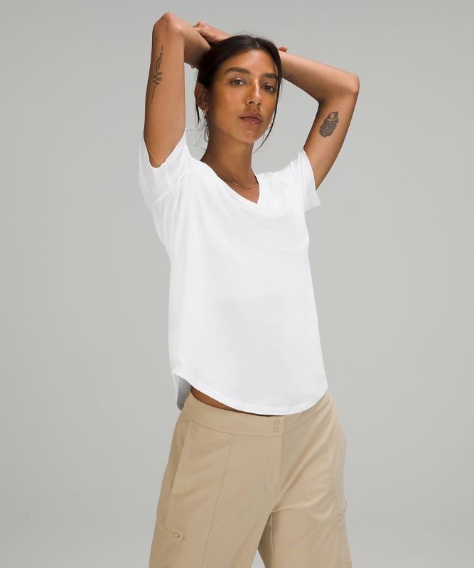 Lululemon Love V-Neck T-Shirt Blast Dam Vita | GZSP-90871