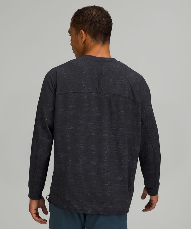 Lululemon Luxtreme Oversized Long Sleeve Crew Tröjor Herr Svarta Marinblå | WVFP-32975