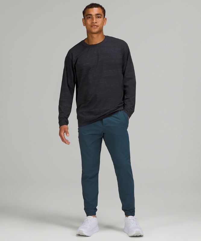 Lululemon Luxtreme Oversized Long Sleeve Crew Tröjor Herr Svarta Marinblå | WVFP-32975