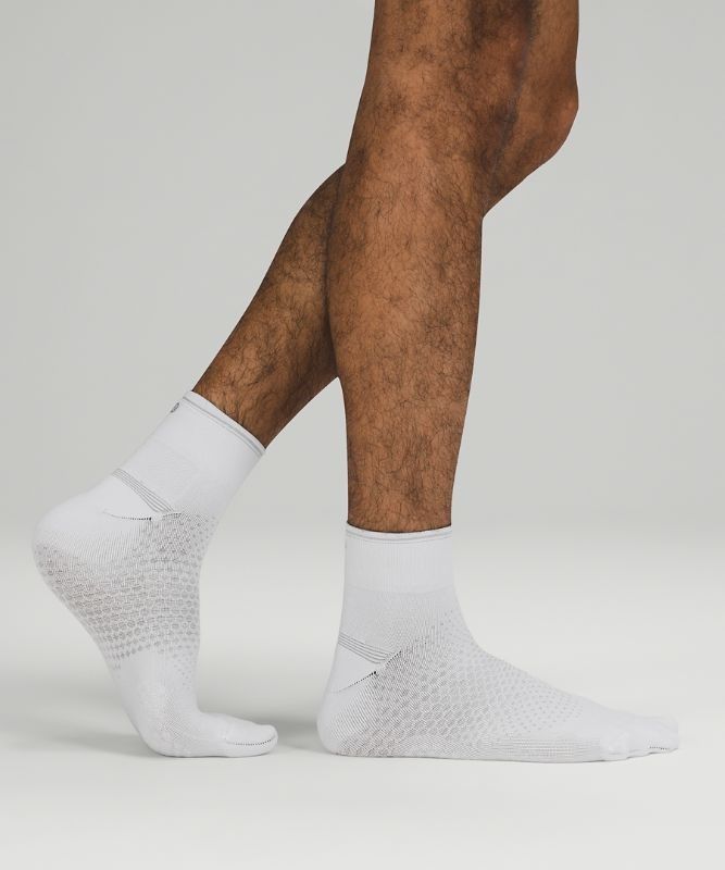Lululemon MacroPillow Ankle Running Sock Medium Cushioning Strumpor Accessories Vita | JASC-19508