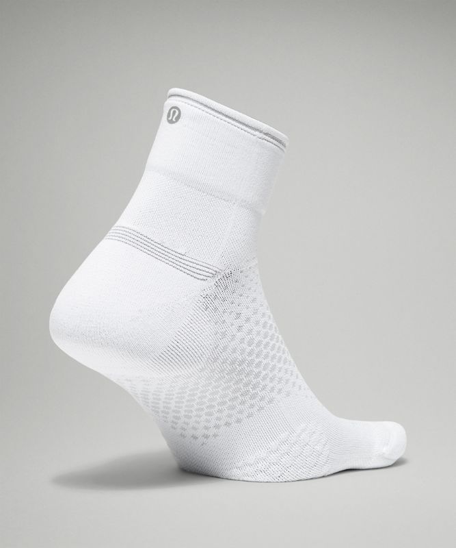 Lululemon MacroPillow Ankle Running Sock Medium Cushioning Strumpor Accessories Vita | JASC-19508