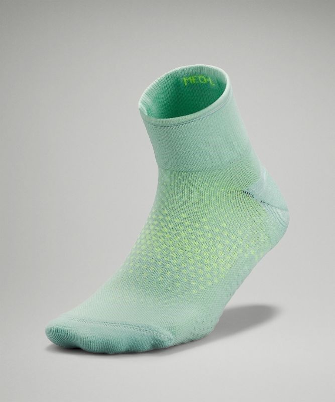 Lululemon MacroPillow Ankle Running Sock Medium Cushioning Strumpor Accessories Gröna | EVUL-45620