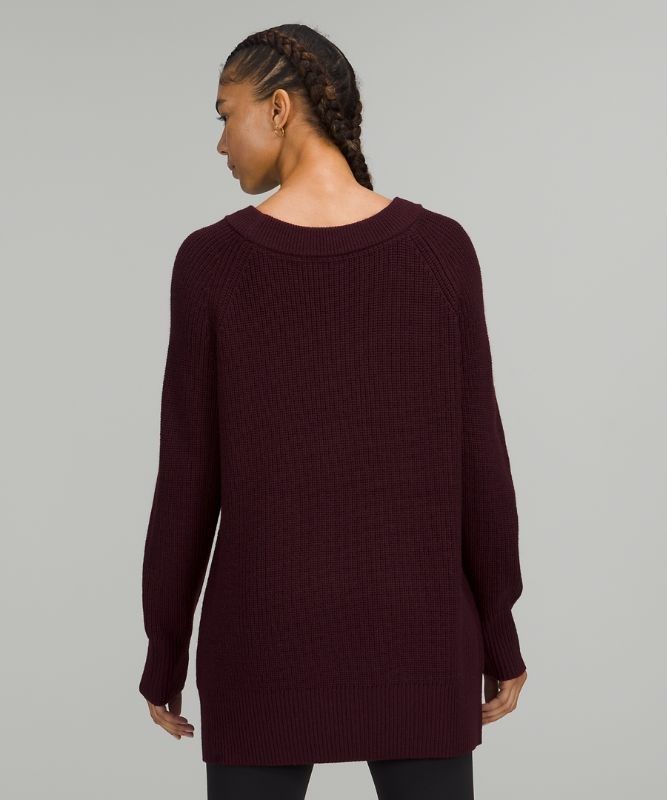 Lululemon Merino Wool Pullover Sweater Jumpers Dam Cassis | VFZP-86951