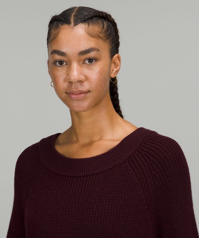 Lululemon Merino Wool Pullover Sweater Jumpers Dam Cassis | VFZP-86951