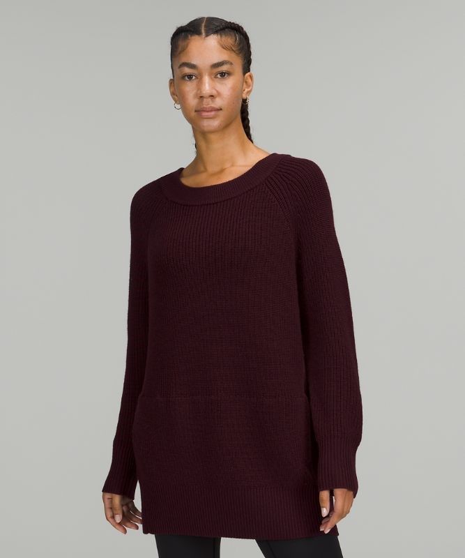 Lululemon Merino Wool Pullover Sweater Jumpers Dam Cassis | VFZP-86951