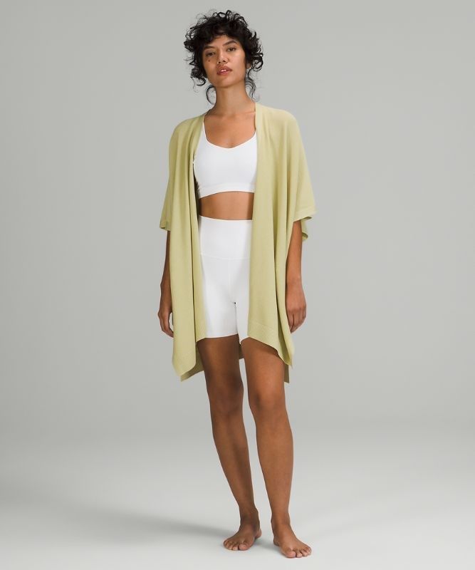 Lululemon Merino Wool Short Sleeve Wrap Tröjor Dam Gröna | PNTA-85031
