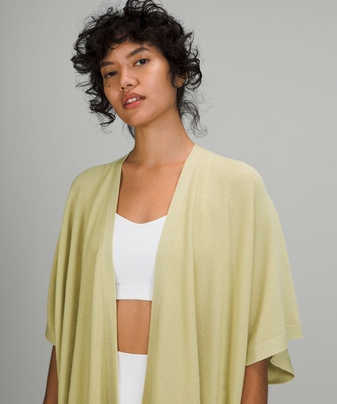 Lululemon Merino Wool Short Sleeve Wrap Tröjor Dam Gröna | PNTA-85031
