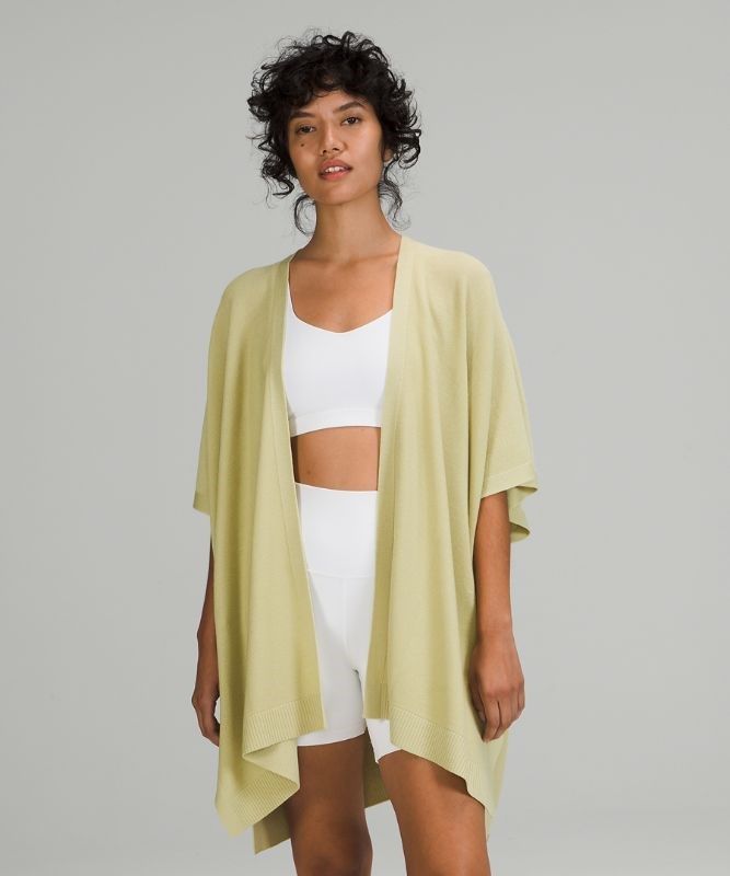 Lululemon Merino Wool Short Sleeve Wrap Tröjor Dam Gröna | PNTA-85031