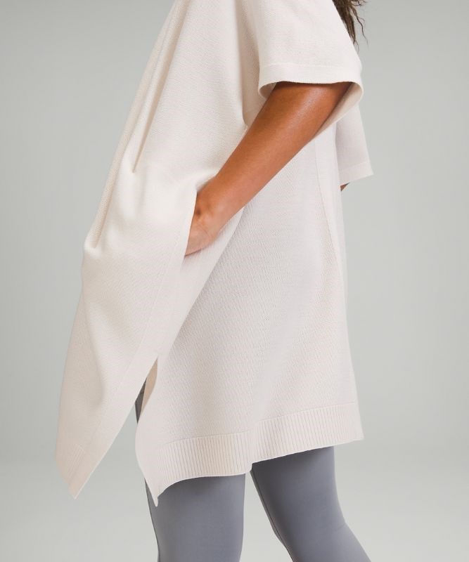 Lululemon Merino Wool Short Sleeve Wrap Tröjor Dam Vita | YQSV-82149