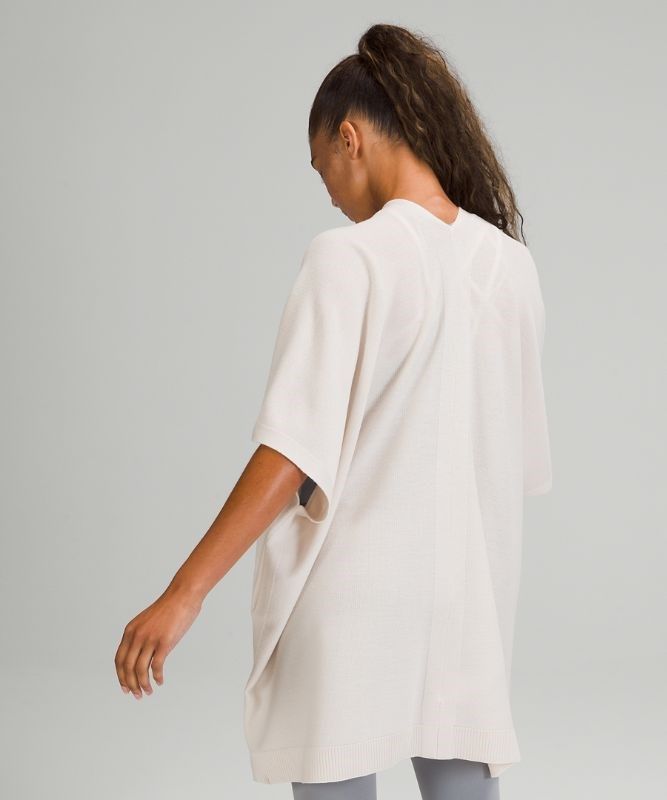 Lululemon Merino Wool Short Sleeve Wrap Tröjor Dam Vita | YQSV-82149