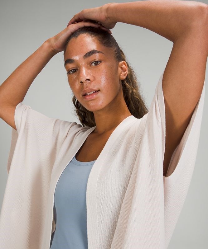 Lululemon Merino Wool Short Sleeve Wrap Tröjor Dam Vita | YQSV-82149