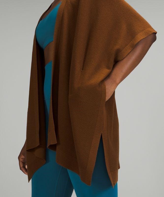 Lululemon Merino Wool Short Sleeve Wrap Jumpers Dam Koppar Bruna | DOAV-71830