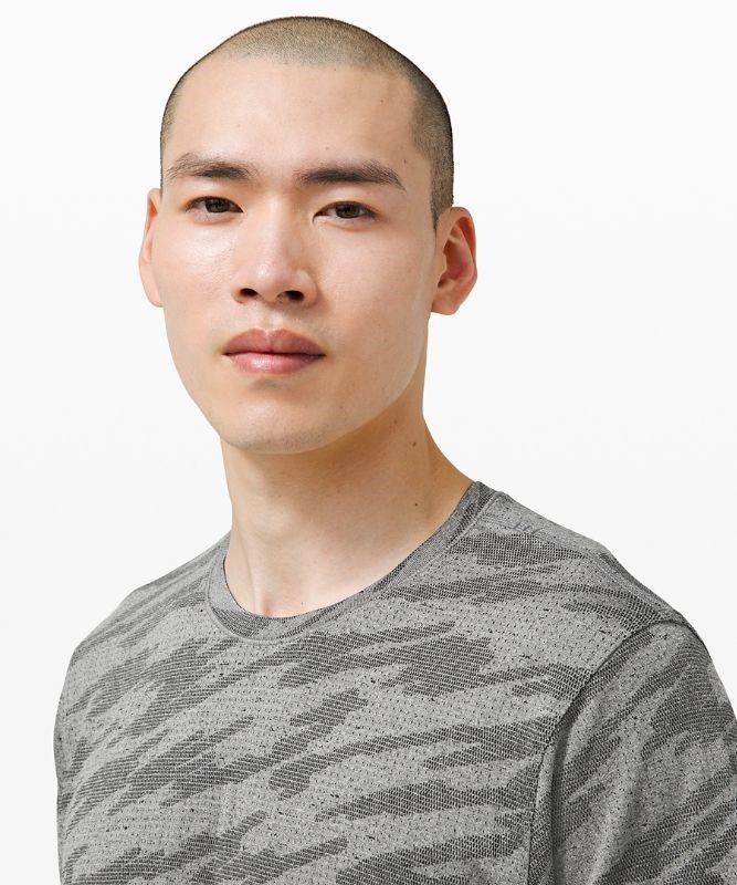 Lululemon Metal Vent Breathe SS Blast Herr Svarta | YDKG-06128