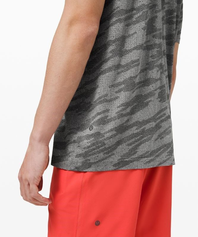 Lululemon Metal Vent Breathe SS Blast Herr Svarta | YDKG-06128
