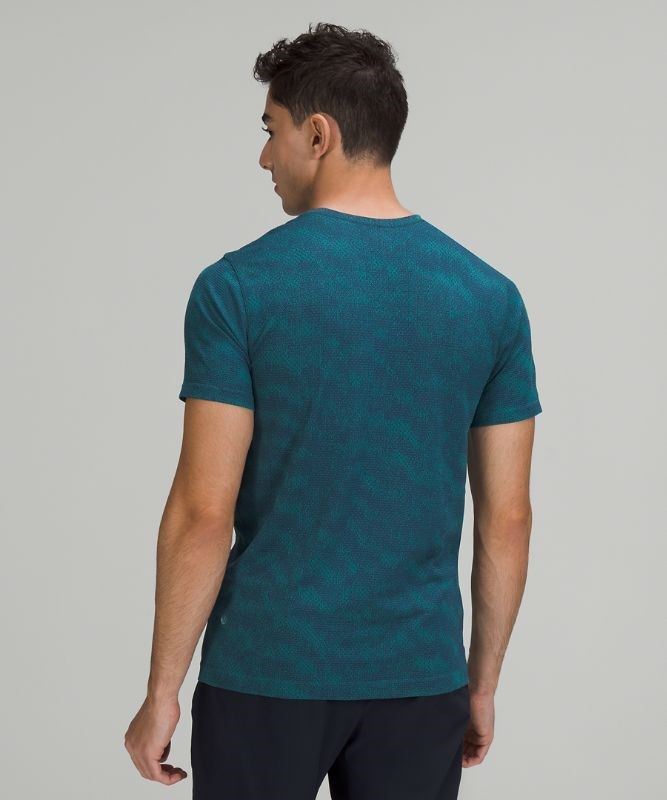 Lululemon Metal Vent Breathe T Blast Herr Half Tone Night Sea | JXDK-70263