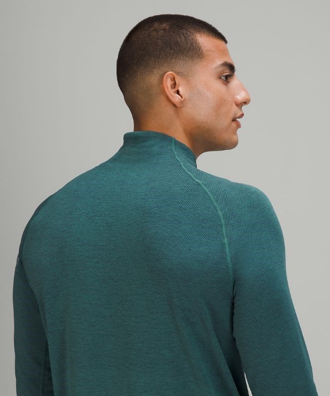 Lululemon Metal Vent Tech 1/2 Zip 2.0 Blast Herr Night Sea | QOBD-50872