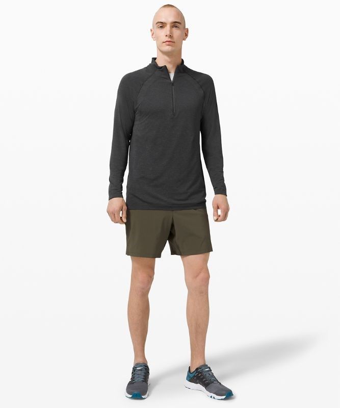 Lululemon Metal Vent Tech 1/2 Zip 2.0 Blast Herr Svarta Svarta | KYWN-36497