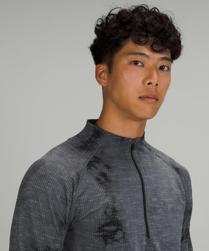Lululemon Metal Vent Tech 1/2 Zip 2.0 Blast Herr Svarta | JDFN-14652