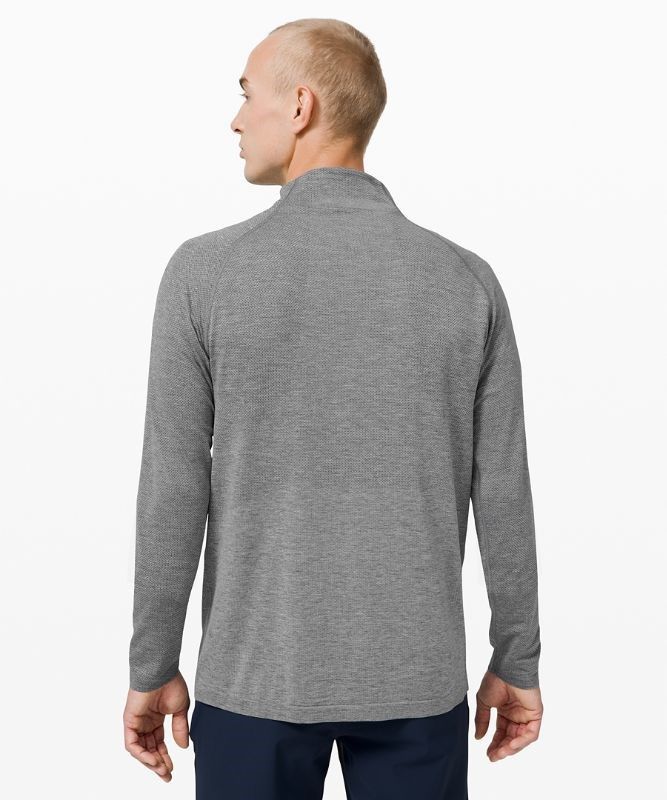 Lululemon Metal Vent Tech 1/2 Zip 2.0 Blast Herr Vita | YJID-13095