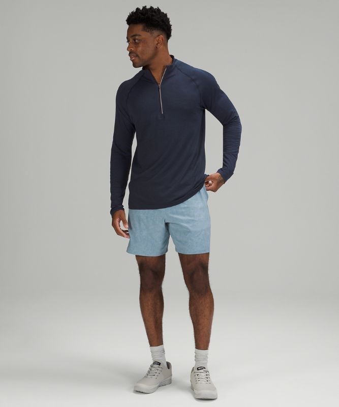 Lululemon Metal Vent Tech 1/2 Zip 2.0 Blast Herr Blå Marinblå | ADXH-60149