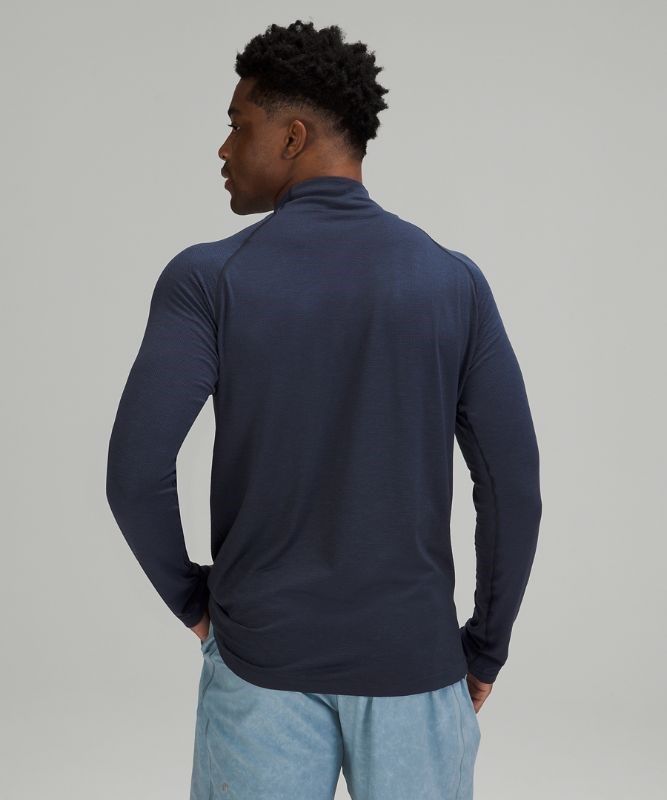 Lululemon Metal Vent Tech 1/2 Zip 2.0 Blast Herr Blå Marinblå | ADXH-60149