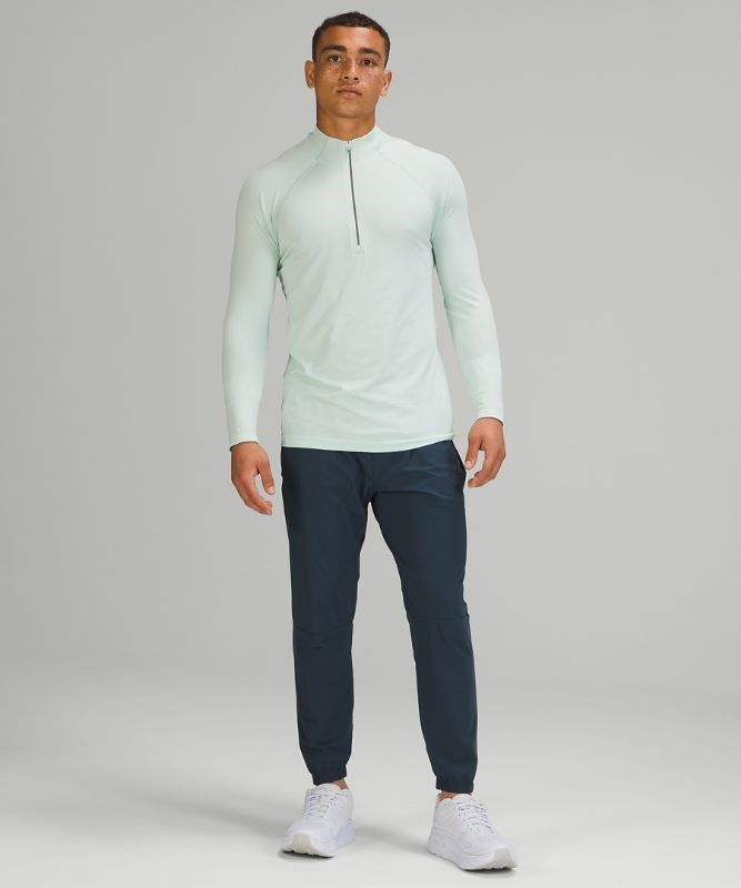 Lululemon Metal Vent Tech 1/2 Zip 2.0 Blast Herr Mintgröna Mintgröna | WZHR-67192