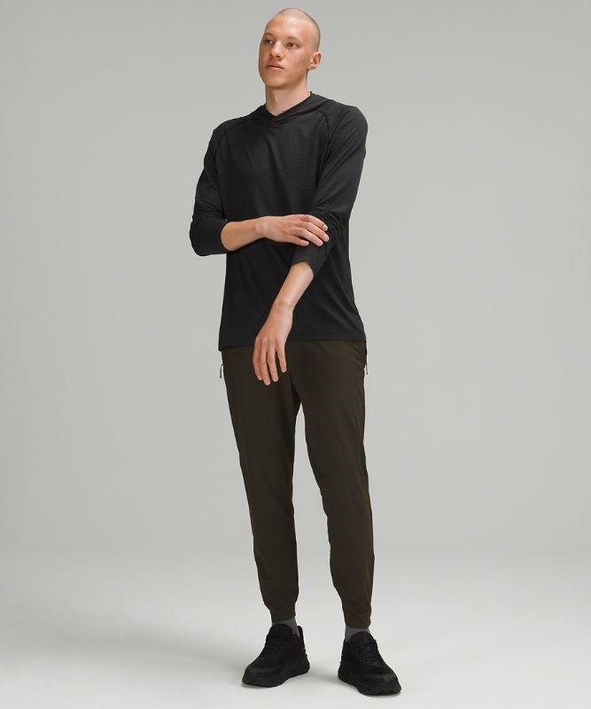 Lululemon Metal Vent Tech Hoodie 2.0 Blast Herr Svarta Svarta | DMKG-34926