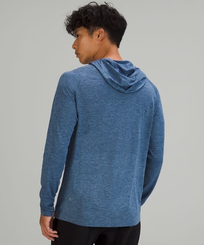 Lululemon Metal Vent Tech Hoodie 2.0 Hoodie Herr Grå Blå | HFVZ-27398