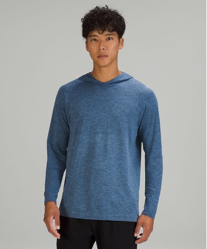 Lululemon Metal Vent Tech Hoodie 2.0 Hoodie Herr Grå Blå | HFVZ-27398