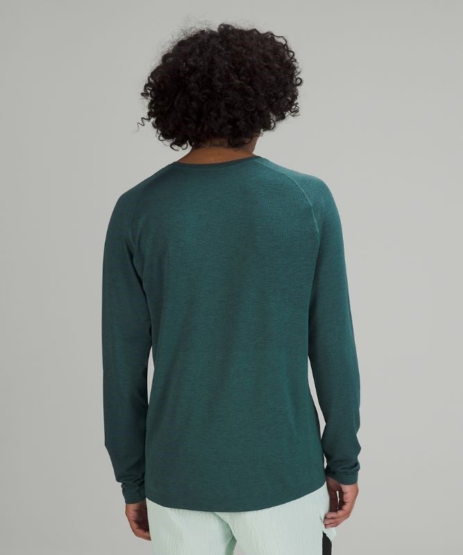 Lululemon Metal Vent Tech LS 2.0 Blast Herr Night Sea | YZNW-53921