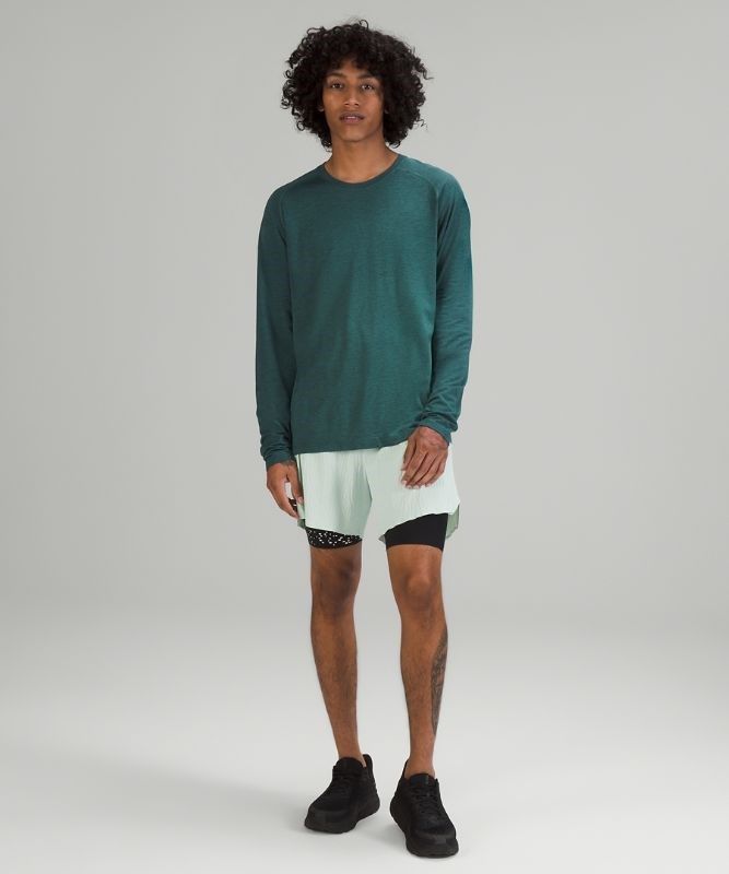 Lululemon Metal Vent Tech LS 2.0 Blast Herr Night Sea | YZNW-53921
