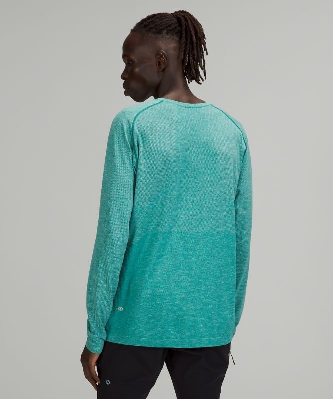 Lululemon Metal Vent Tech LS 2.0 Blast Herr Mintgröna Turkos Blå | MJNR-47091