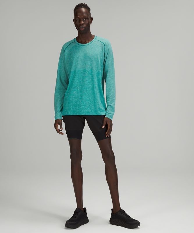 Lululemon Metal Vent Tech LS 2.0 Blast Herr Mintgröna Turkos Blå | MJNR-47091