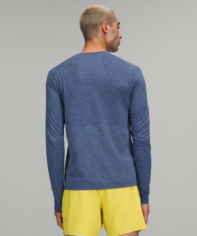 Lululemon Metal Vent Tech Long Sleeve 2.0 Blast Herr Grå Blå | OZWN-71962