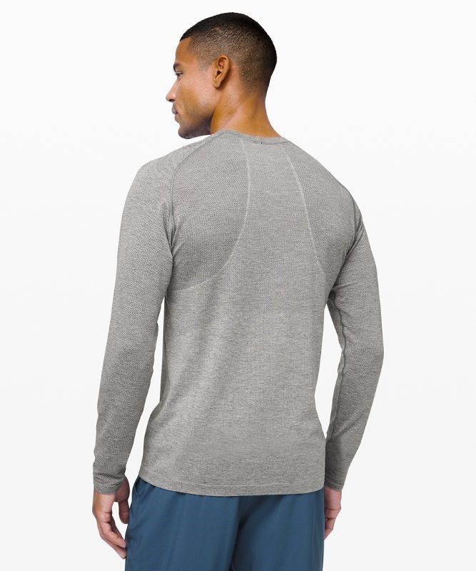 Lululemon Metal Vent Tech Long Sleeve 2.0 Blast Herr Vita | YHSF-53182