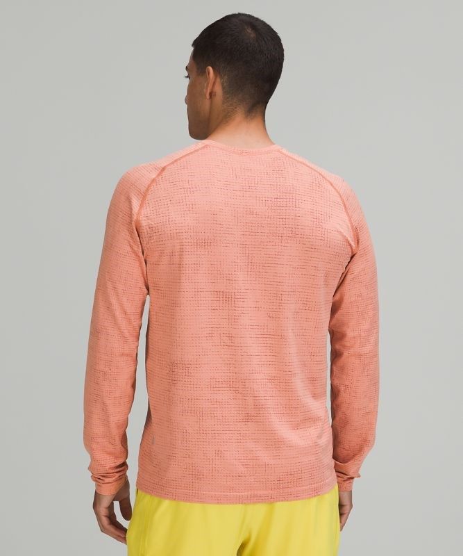 Lululemon Metal Vent Tech Long Sleeve 2.0 Blast Herr Vinröda Rosa | BUKH-43160
