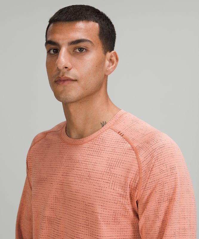 Lululemon Metal Vent Tech Long Sleeve 2.0 Blast Herr Vinröda Rosa | BUKH-43160